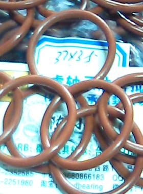 37*3.5 37x3.5 耐高温红色硅胶O型密封圈外径37内径30线径3.5毫米