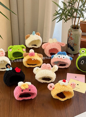 蔚来nomi机器人头套手工编织可爱卡通动物帽子汽车摆件装饰品