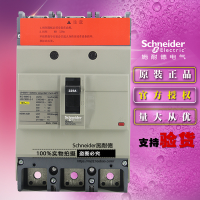原装施耐德NSC250S3225N塑壳断路器NSC250S TM225D 3P 固定式空开