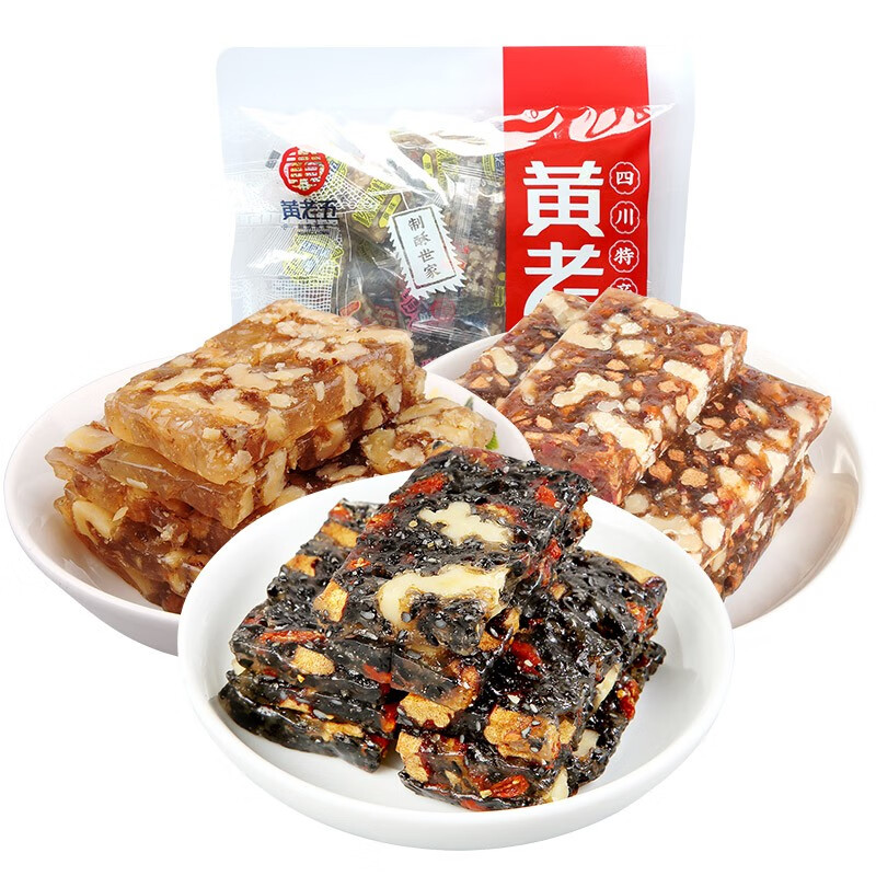 黄老五 核桃软糖糕500g 休闲零食多口味孕妇可食软糯Q弹量贩装
