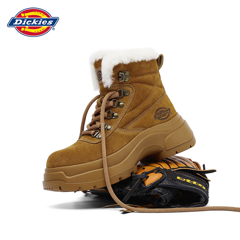 Dickies雪地靴女款冬季保暖棉鞋厚底增高马丁靴子女加绒加厚女靴,女鞋,时尚雪地靴,淘宝优惠券,粉丝福利购,淘宝优惠卷