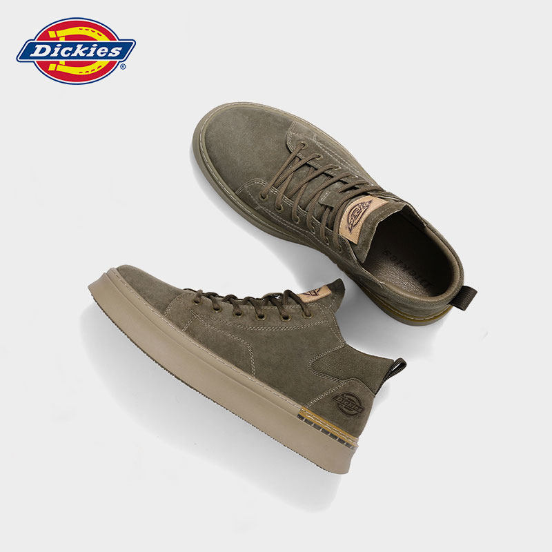 Dickies休闲板鞋男百搭真皮春季男鞋增高复古鞋子男运动工装板鞋,流行男鞋,休闲板鞋,淘宝优惠券,粉丝福利购,淘宝优惠卷