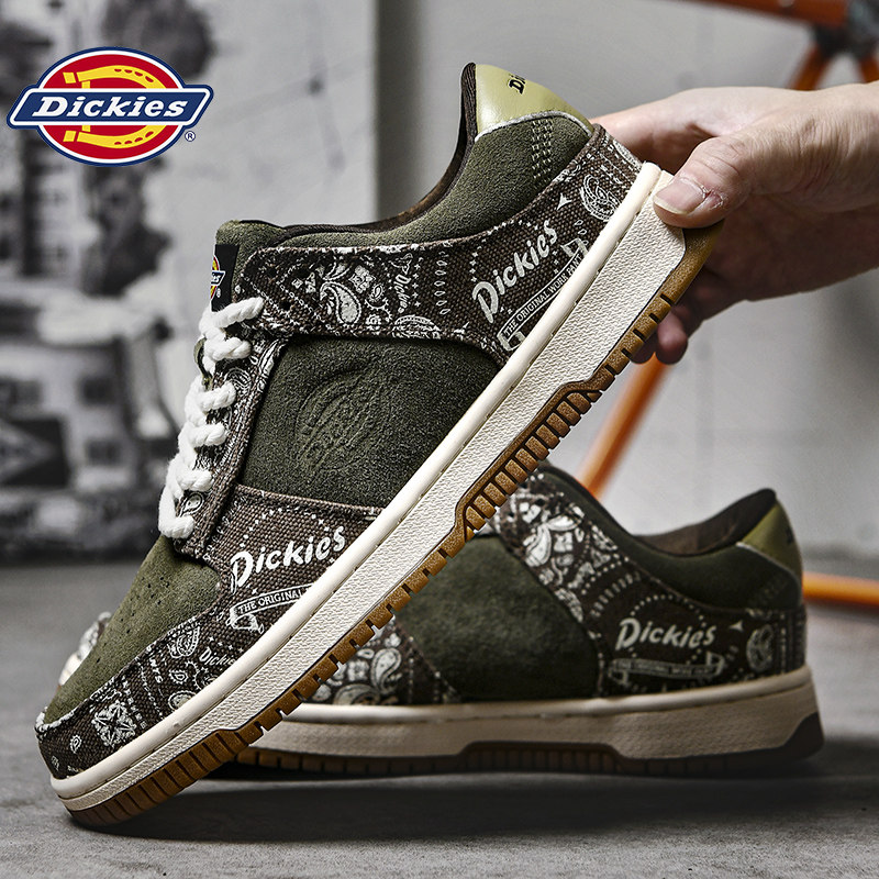 Dickies板鞋男2026新款休闲男鞋增高复古运动鞋正品腰果花鞋子男,流行男鞋,时尚休闲鞋,淘宝优惠券,粉丝福利购,淘宝优惠卷