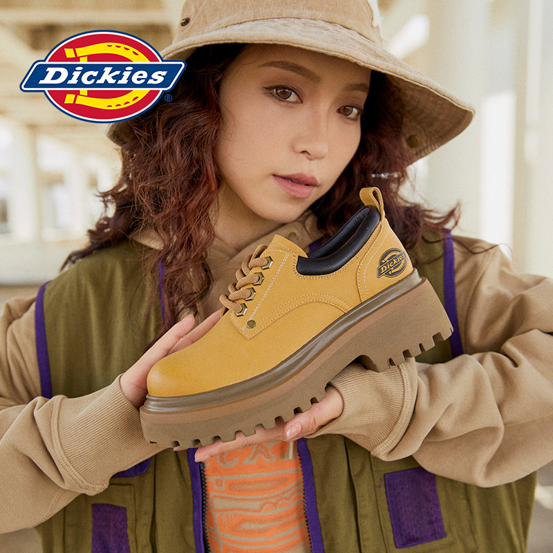 Dickies厚底增高百搭马丁靴图片
