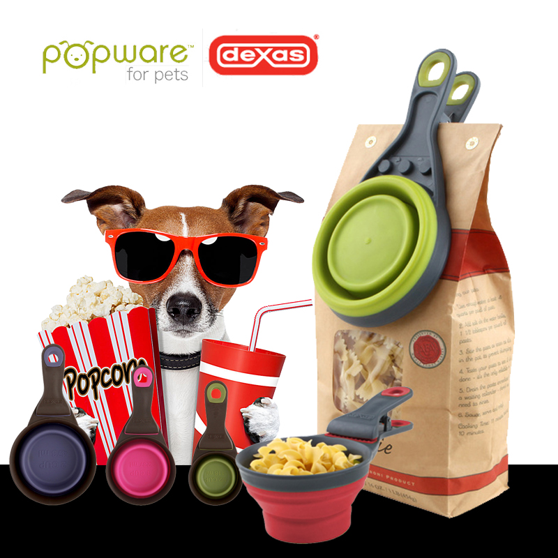 美国DEXAS硅胶折叠勺狗粮密封夹