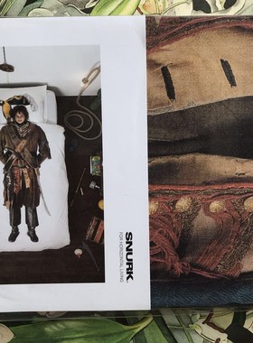 清仓大减价 荷兰nurk经典创意3D打印环保纯棉印花被罩 海盗王子