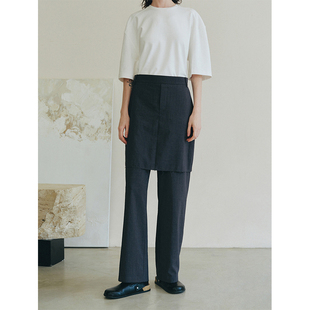 MeeLeeMeeLab原创绅士优雅进口干爽空气感易打理直身西装 春夏 裙裤