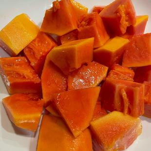 好甜的木瓜 和我在古巴吃到的一模一样 肉厚细腻清甜丝滑