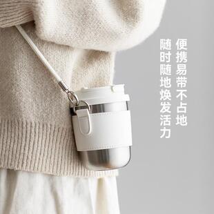 olayks立时保温杯女新款316不锈钢咖啡杯300ml保冷杯小巧便携水杯