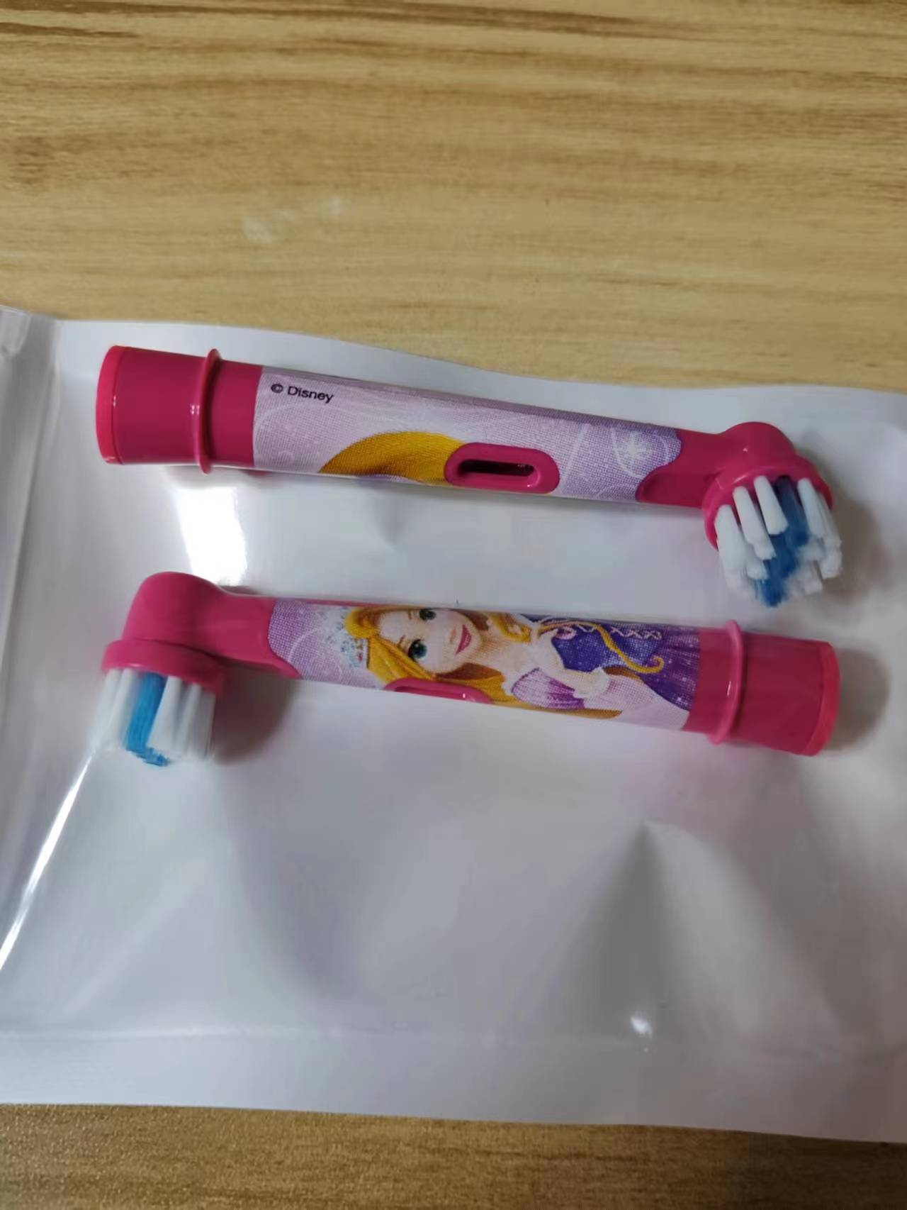 博朗儿童牙刷头公主图案d10