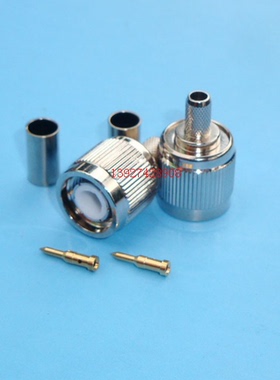 射频连接器TNC-C-J-3 TNC公内螺内针信号头通用RG142 RG58等AP头