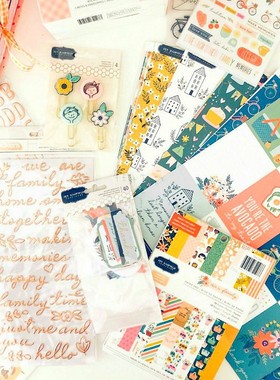 AC这是我家纸本手帐贴纸 女孩花朵This is Family Jen Hadfield