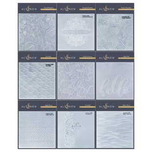 Altenew塑料压花模板 凹凸板印夹纹理夹立体3D Embossing Folder1