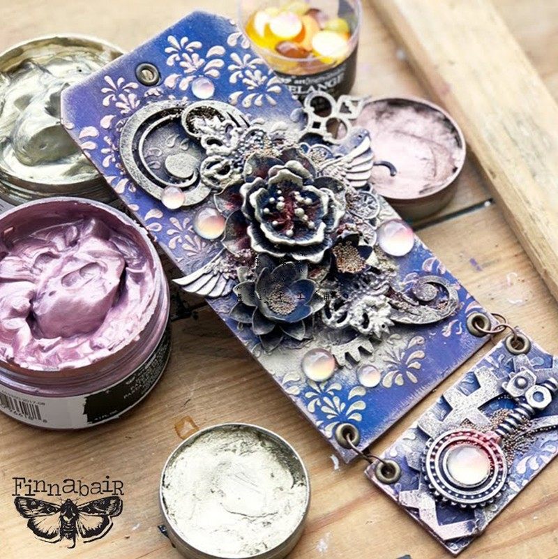 Prima丝滑金属色塑型膏手帐立体打底背景色颜料icing Paste 任性薇de海淘手工铺 淘优券