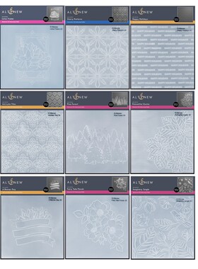 新Altenew塑料压花模板 凹凸板印夹纹理夹立体Embossing Folder15