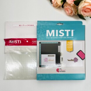 Misti进口盖印章中号蓝色神器 印章橡皮章卡片My Sweet Petunia