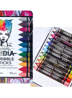 Dina Wakley手帐固体颜料棒涂鸦上色笔Scribble Sticks Ranger