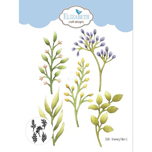 Elizabeth叶子枝条刀模 叶片植物切割碳钢模板Greenery Fillers 1