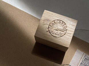SOM 手帐ins风Postmark Jieyanow邮戳航空信木印章百搭