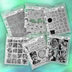 2023Tim Holtz复古橡胶泡棉印章检查员花草Cling mount stamps