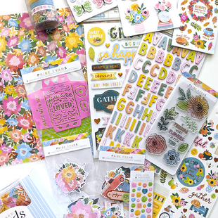 Paige Evans园艺商店花园贴纸纸本 欧美手帐花朵Garden Shoppe AC