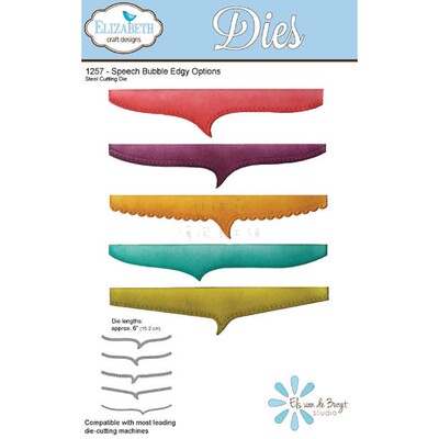 Elizabeth对话框边线刀模 手帐碳钢刀模模板Speech Bubble Edgy