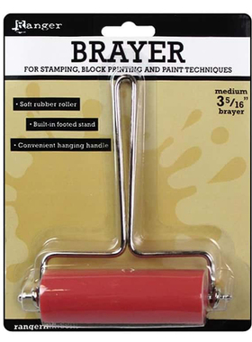 Ranger颜料滚轮手墨辘刷背景上色Gel Plate Brayer