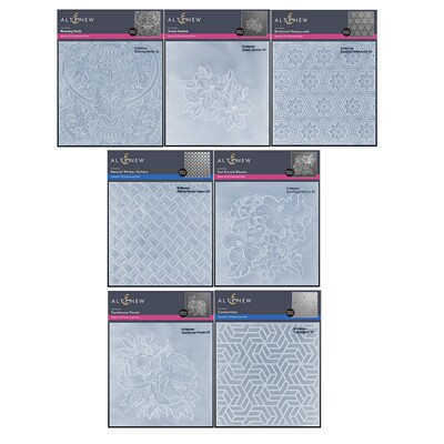 新Altenew塑料压花模板 茉莉花纹理夹立体Embossing Folder21