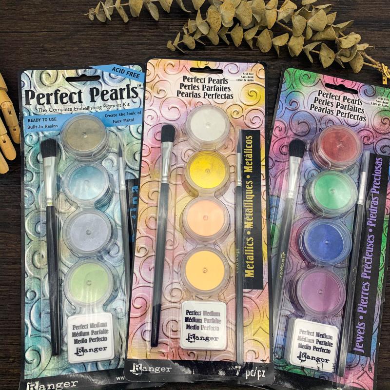Ranger珍珠粉珍珠颜料粉珠光粉套装金色Perfect Pea