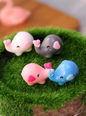 diy微景观生态瓶小象树脂工艺品