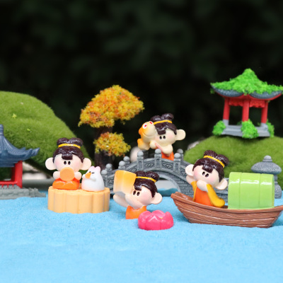 中秋节微景观造景摆件盲盒小礼品