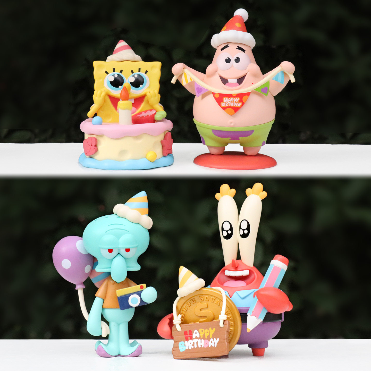 可爱海绵宝宝派大星蟹老板章鱼哥生日派对系列盲盒手办桌面小摆件,模玩/动漫/周边/娃圈三坑/桌游,潮玩盲盒,淘宝优惠券,粉丝福利购,淘宝优惠卷