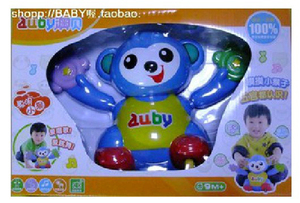 益智正品奥贝澳贝 聪明小猴子 463464 婴儿益智首款触摸感应玩具