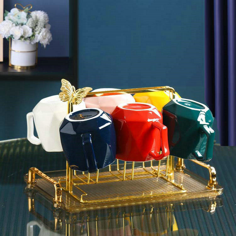 马克杯高颜值陶瓷水杯家用套装轻奢早餐杯子家庭客厅待客喝水茶杯,餐饮具,马克杯,淘宝优惠券,粉丝福利购,淘宝优惠卷