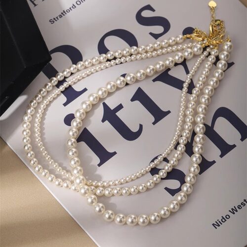 正圆强光博主同款施家珍珠项链