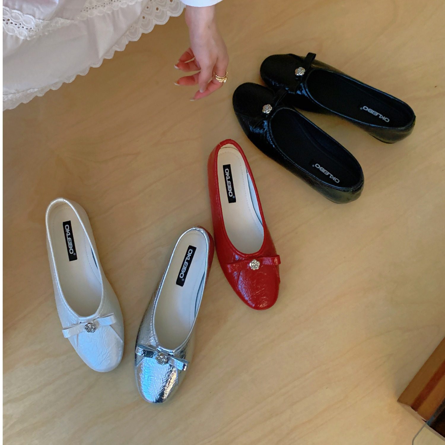 法式糖果鞋浅口晚晚瓢鞋子2026韩版蝴蝶结软平底芭蕾单鞋女鞋,女鞋,浅口单鞋,淘宝优惠券,粉丝福利购,淘宝优惠卷