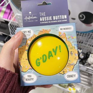 澳洲代购直邮 G'Day Aussie Button 澳洲伴手礼 玩具 纪念品 1个