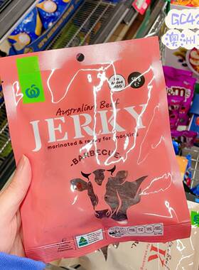 澳洲代购直邮wws超市自营烧烤味牛肉干 无味精Beef Jerky Bbq 50g