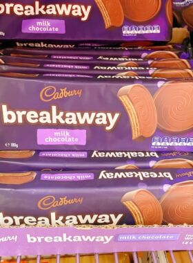 澳洲直发Cadbury吉百利breakaway巧克力华夫威化饼干180g进口食品