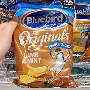 澳洲代购直邮Bluebird优选新西兰土豆网红蓝鸟盐醋酸奶油薯片150g