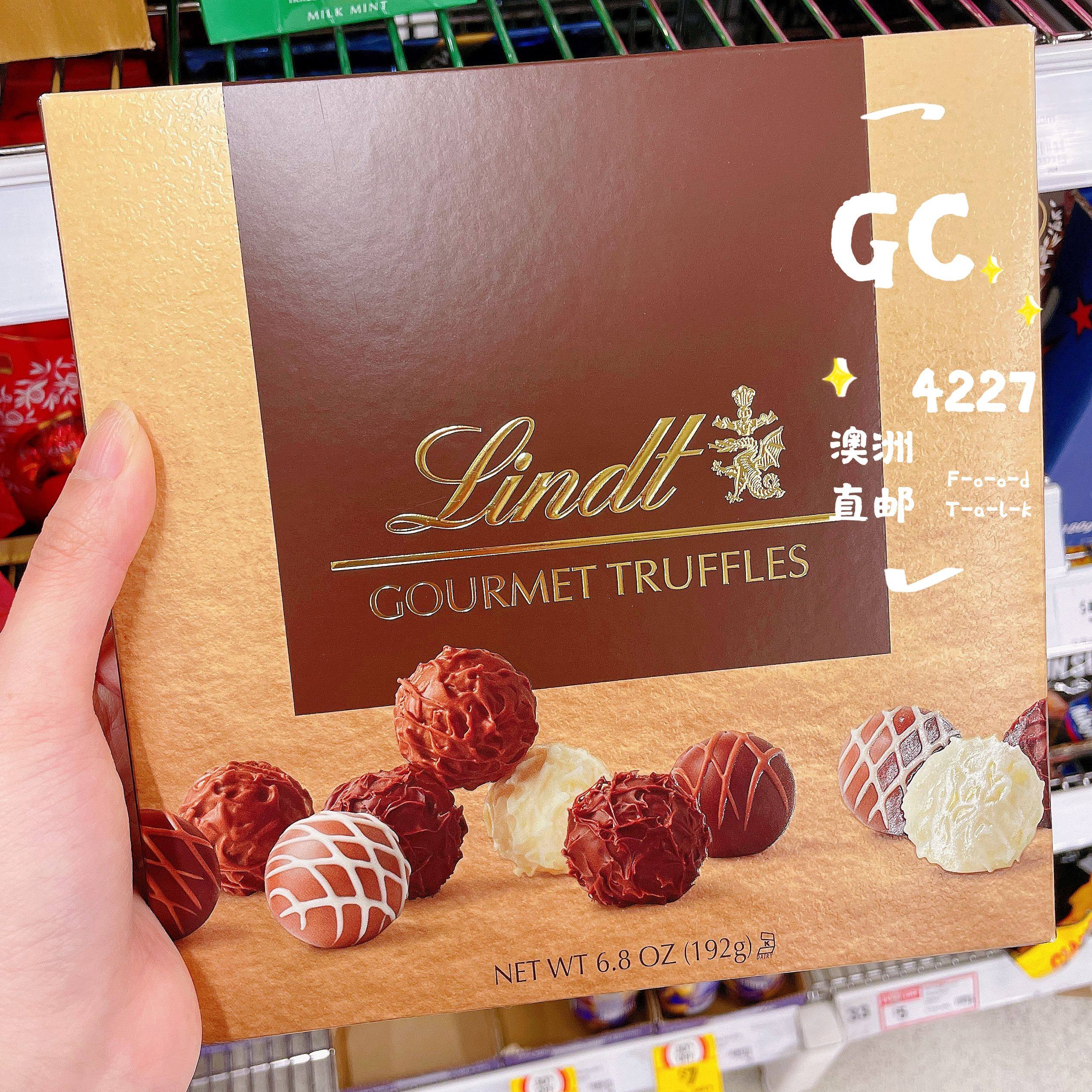 lindt澳洲代购直邮佳节送礼美味松露牛奶/白/黑巧克力礼盒装 192g