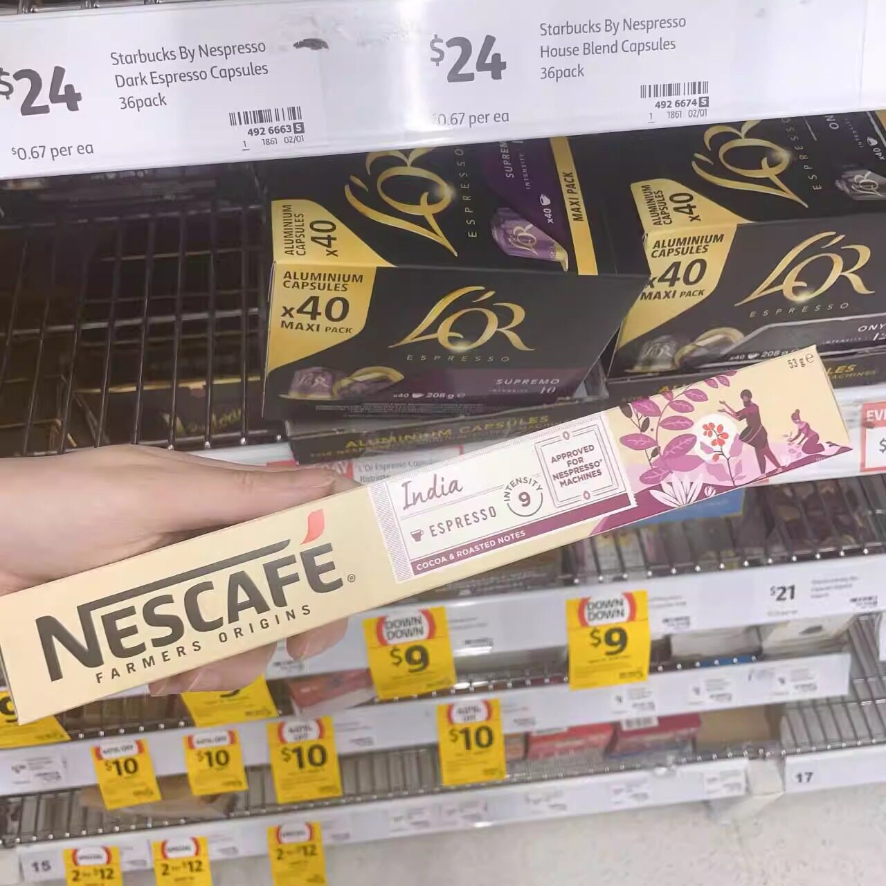 澳洲代购直邮Nescafe Farmers哥伦比亚浓缩果味咖啡胶囊| 10 pack