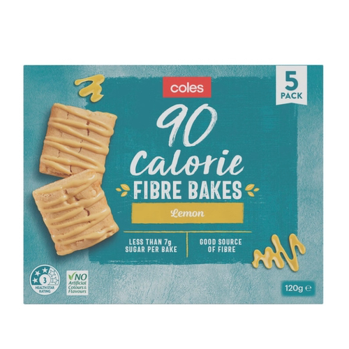 澳洲代购直邮Coles 90 Calorie Fibre Bakes高纤90卡路里巧克力棒