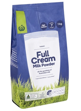 澳洲代购 woolworths青少年成人学生孕妇全脂高钙奶粉全脂奶粉1kg