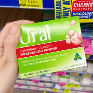 澳洲代购直邮 Ural 蔓越莓片 高含量60000mg 30粒 尿路感染 UTI