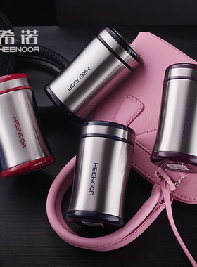 希诺保温杯正品男女士可爱304不锈钢便携杯子可爱8655 8658