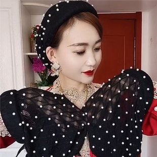 新款纱巾款帽子回族头巾薄款方便套头盖头女百搭休闲发箍帽发卡帽