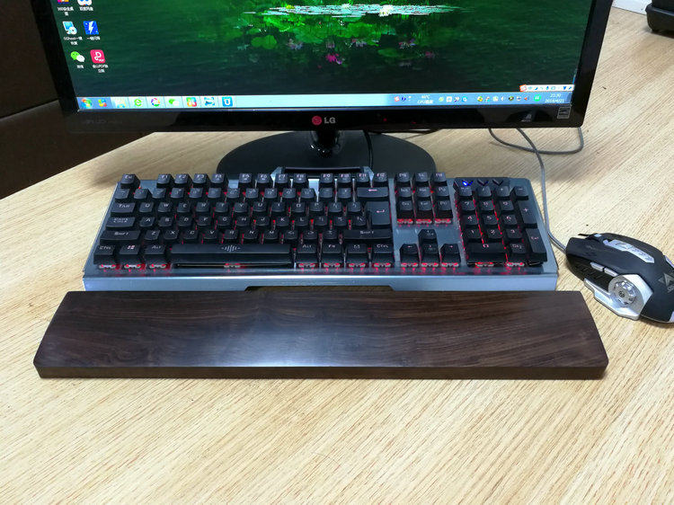 MECHANICAL KEYBOARD SOLID WOOD HAND SUPPORT WRIST WRIST PAD SUPPORT WRIST REST 104 PALM REST WOODEN REST 87 KEYS
