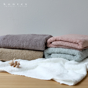 日本进口kontex今治毛巾纯棉洗脸家用吸水柔软无捻纱成人男女面巾