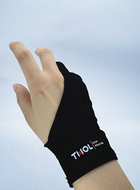 【两指】绘画手套办公手套 手绘板/手绘屏 减少摩擦 隔汗舒适超薄